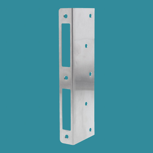 FEPS Universal Reparaturschließblech FE-RS001 für Zimmertüren Edelstahl gebürstet rechts/links verwendbar