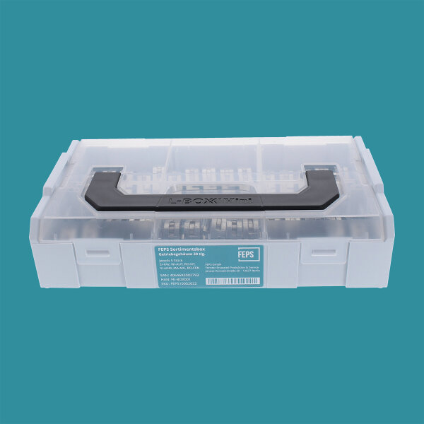 FEPS Gear Sortimentbox FE-BOX001 30 tlg. SI-FAV, WI-AUT, RO-NT, SI-AGM, MA-MU, RO-CEN jeweils 5 Stück